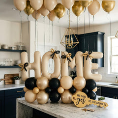 Black latex balloons 10 inch