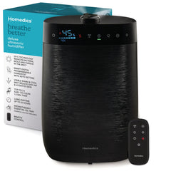 Homedics deluxe ultrasonic humidifier 1.5 gallon top fill tank