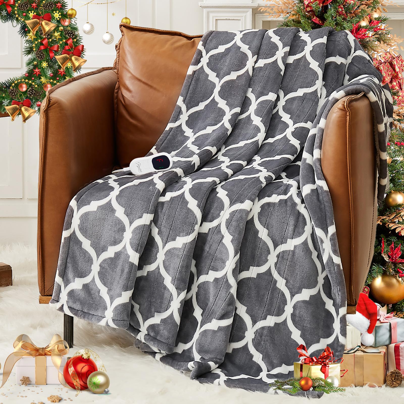 Homemate heated blanket electric throw 50x60 size