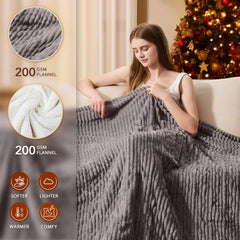 Soft flannel sherpa interior Homemate blanket
