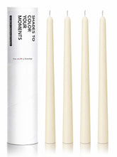 Homeology creamy ivory taper candles 10 inch 4 pack