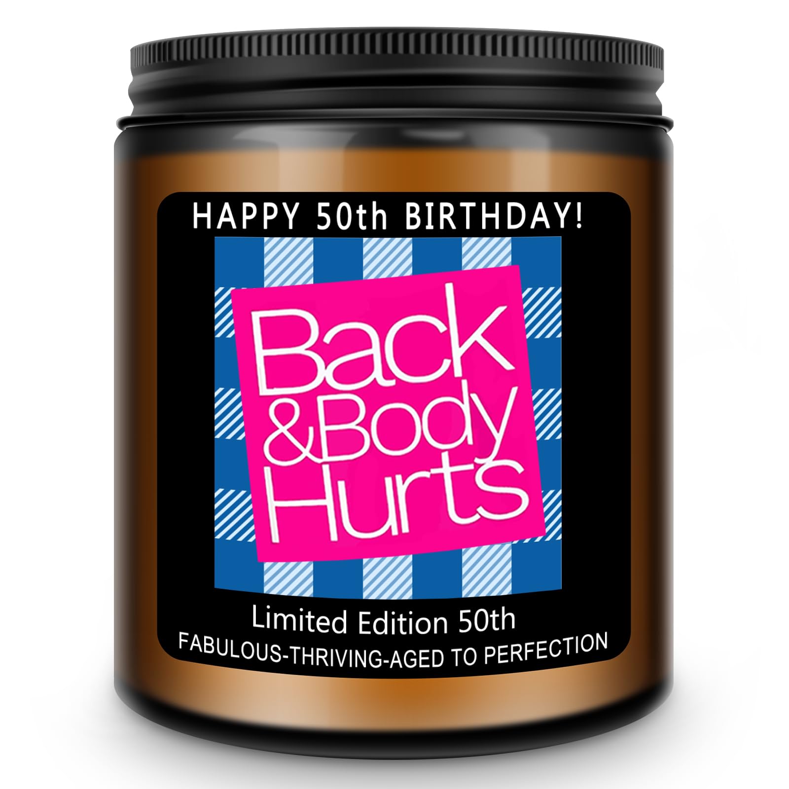 Homsolver lavender scented candle for 50th birthday gift