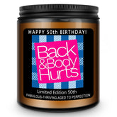 Homsolver lavender scented candle for 50th birthday gift