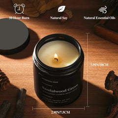 Homsolver Christmas gift candle set for men