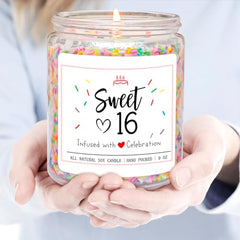 7oz jar candle with vanilla cake scent Homsolver