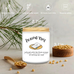 Reading time candle by Homsolver for book lovers