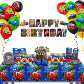 banner for HOMYPOWER Cars Birthday Party Decorations