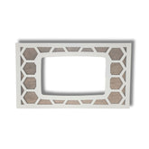 Honeywell Home wall plate with honeycomb pattern for RTH2300b