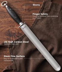 Japanese high carbon steel honing rod hardness 68±2HRC