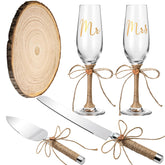 Honoson two champagne glasses wedding set