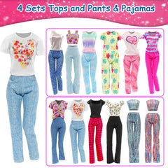 Housewear and robe included in doll clothes set
