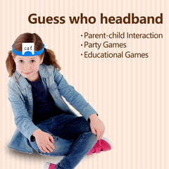 Six bright colors headbands for Guess Who game