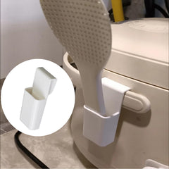Rice cooker handle hook design rice spoon holder