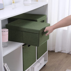 Durable double-sided handles on HOONEX storage bins for easy transport