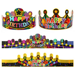 Hooqict birthday crowns 30 piece set for party hats