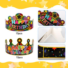 The Happy Birthday Crown customizable with names and wishes