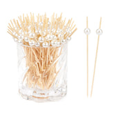Hoosmoon cocktail picks white pearl toppers