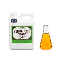 Hope's 100% Pure Tung Oil bottle for wood finish