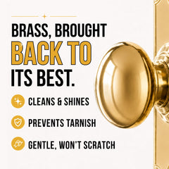 Brass cleaner and copper cleaner for home decor
