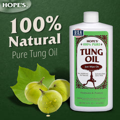 hopes tung oil 16oz for wood finish packaging