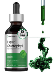 Horbäach Liquid Chlorophyll Drops bottle and dropper 2 oz