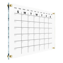 Horizontal Wall Calendar 2026 acrylic calendar with dry erase surface
