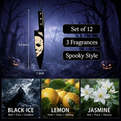 knife design air freshener from 12-pack horror set