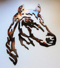 Horse Head Metal Wall Art Western Decor 30 inch tall