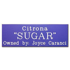 Horse stall sign 12x4 inches