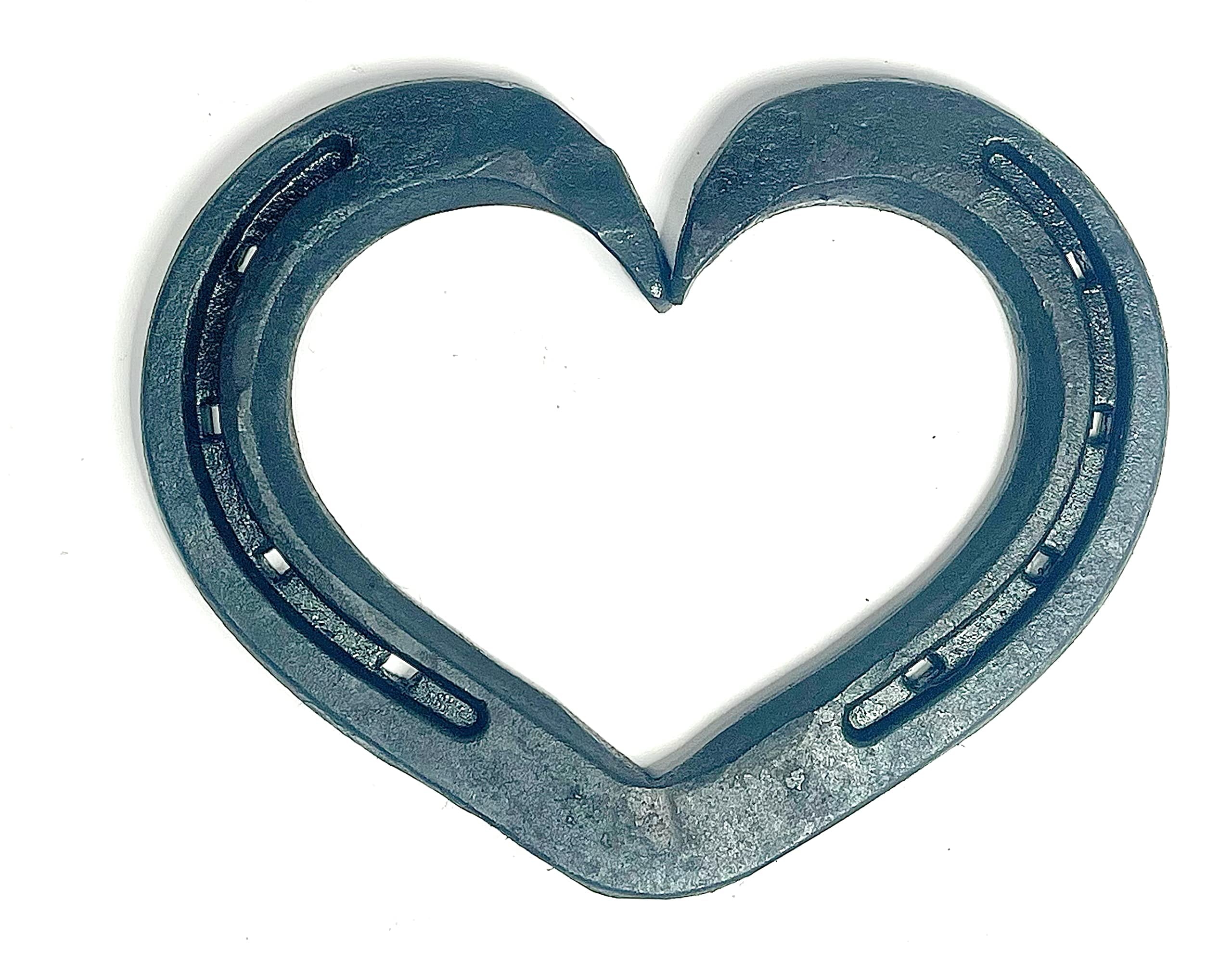 Horseshoe heart trivet handforged