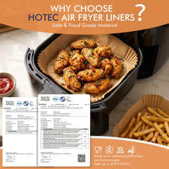 Liners designed for 5-8 qt air fryers by HOTEC