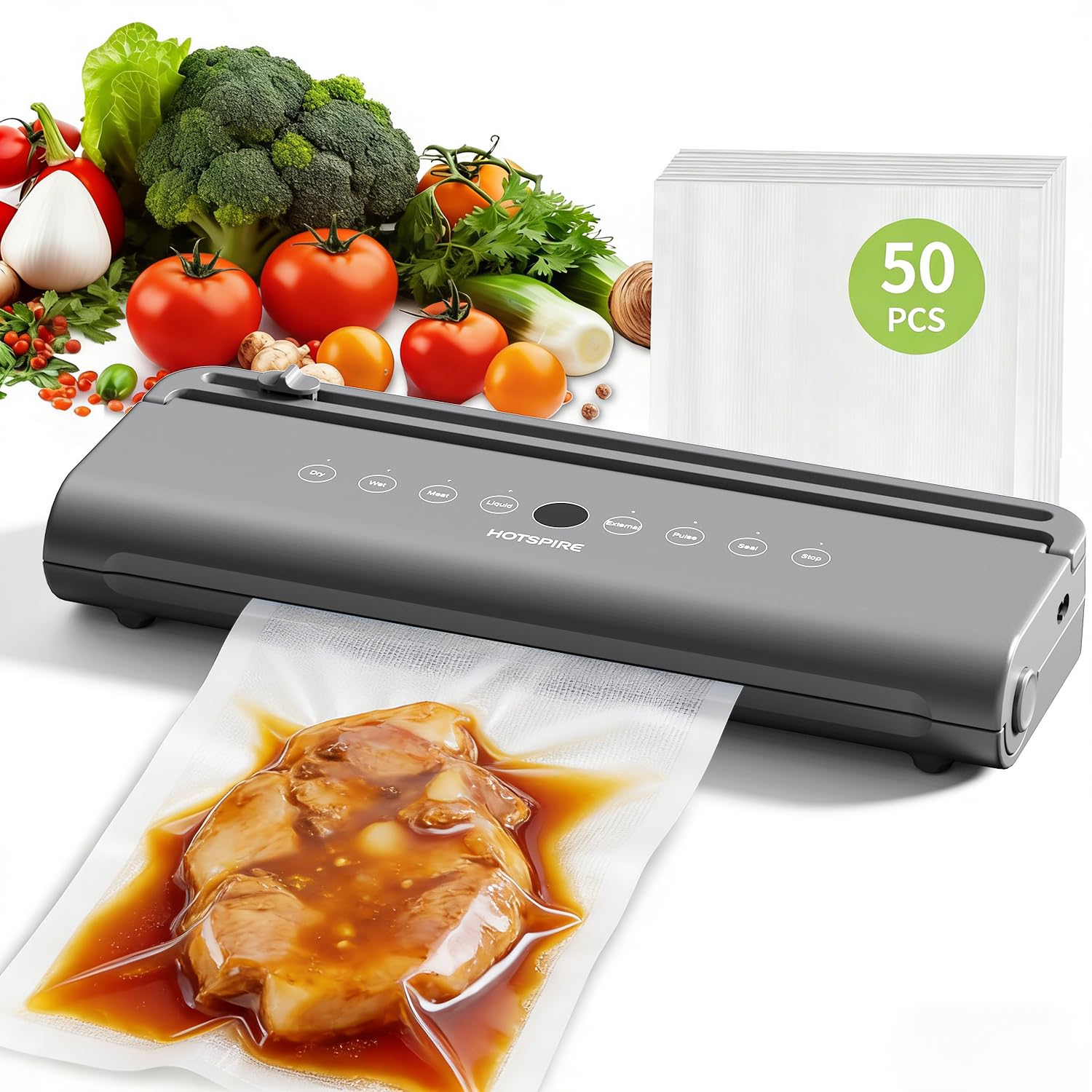HOTSPIRE Food Vacuum Sealer Machine product listing