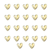 houlishu gold heart fridge magnets 22-pcs set on refrigerator