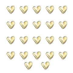 houlishu gold heart fridge magnets 22-pcs set on refrigerator