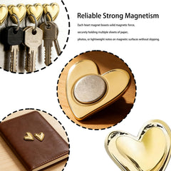 compact 0.79x0.79 inch heart magnets for lockers