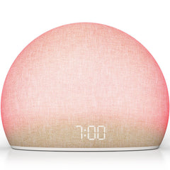 HOUSBAY Sunrise Alarm Clock Radio for Bedroom with sunrise wake up and night light