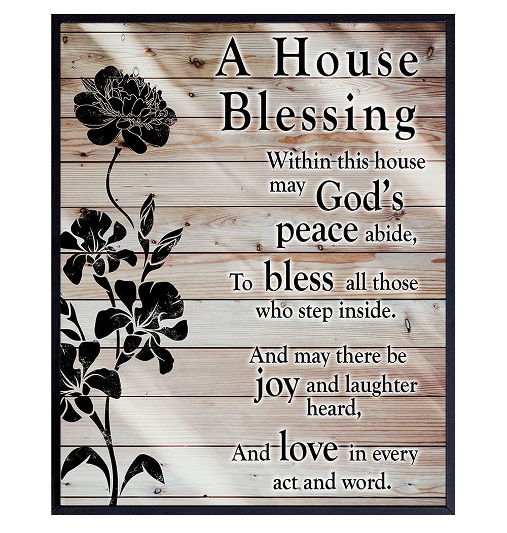 Unframed 8x10 House Blessing Christian Wall Art print