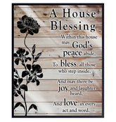 Unframed 8x10 House Blessing Christian Wall Art print