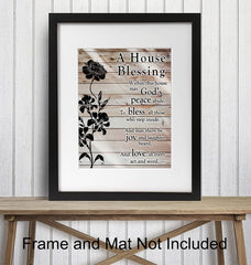Inspirational wall art suitable for homes and offices House Blessing