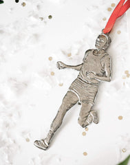 House of Morgan Pewter Male Runner Ornament 2 1/4 inch long