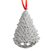 House of Morgan Pewter North Carolina fir Christmas tree ornament