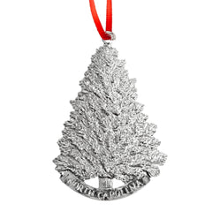 House of Morgan Pewter North Carolina fir Christmas tree ornament