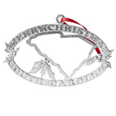 House of Morgan Pewter South Carolina Ornament on tree