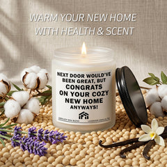 Housewarming gift for new home buyers candle