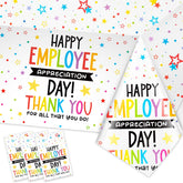HOWAF employee appreciation day tablecloths set of 3 colorful