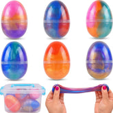Howzcci 6 pack slime eggs product packaging and transparent eggs