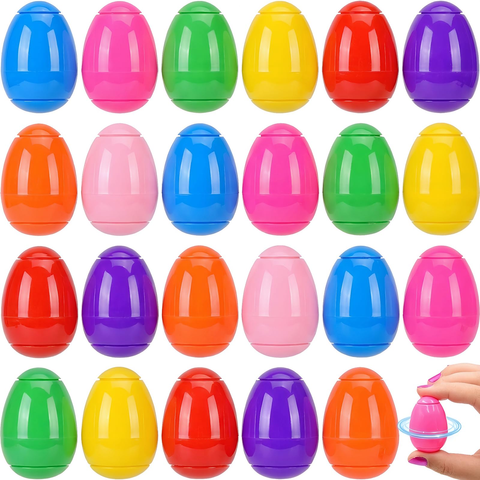 Howzcci Easter Egg Fidget Spinner 8 pack multicolor eggs for kids