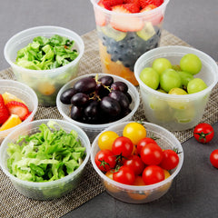 Bulk pack of 48 deli containers with lids