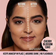 HUDA BEAUTY Cherry Blossom shade powder container closeup