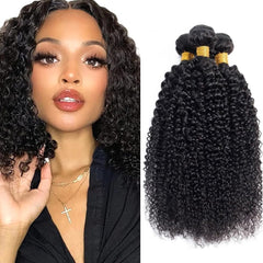 human hair bundles curly 12-14-16 inch